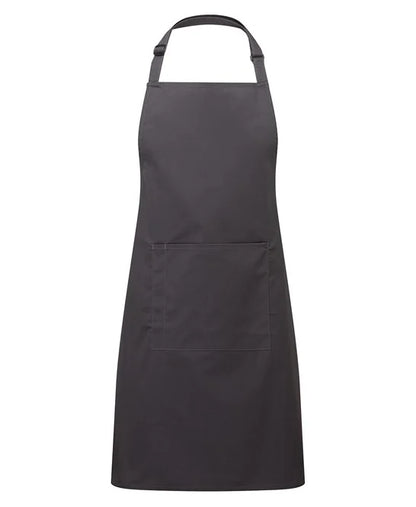 Colours bib apron with pocket