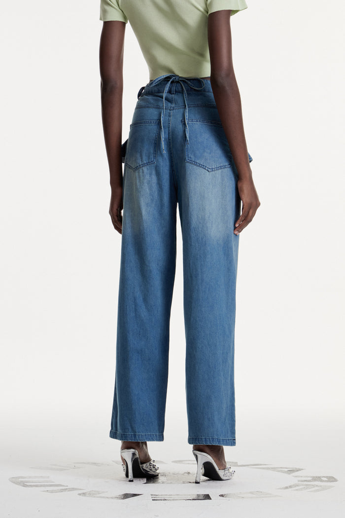 Comgal Ruffle Jeans