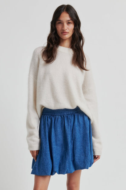 Cornelia Denim Mini Balloon Skirt