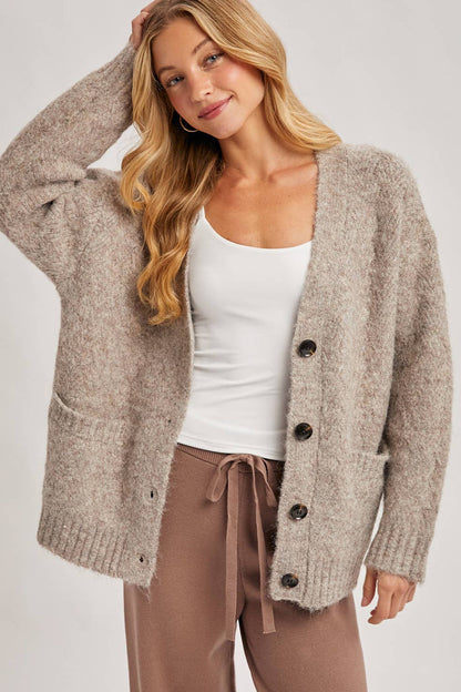 Cozy Days Button Sweater - Adored A Lovely Boutique
