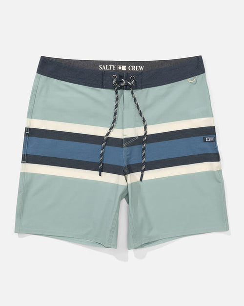 Crew Stripe Boardshort - Marine