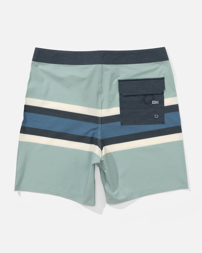 Crew Stripe Boardshort - Marine