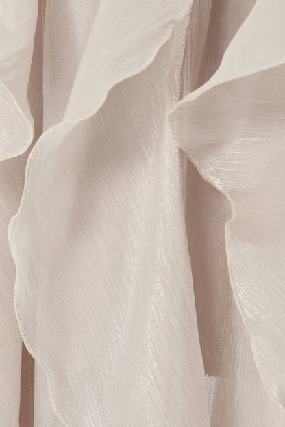 Criseyde Ruffle Ruch Maxi Dress