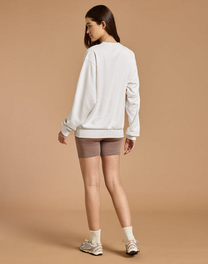 Daily Relaxed Fit Crew in Warm White