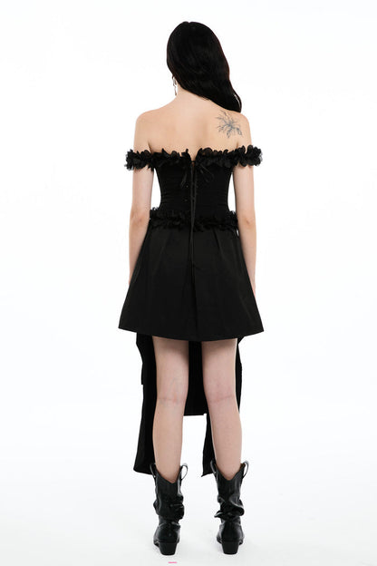 Darcey Asymmetric Fringe Skirt