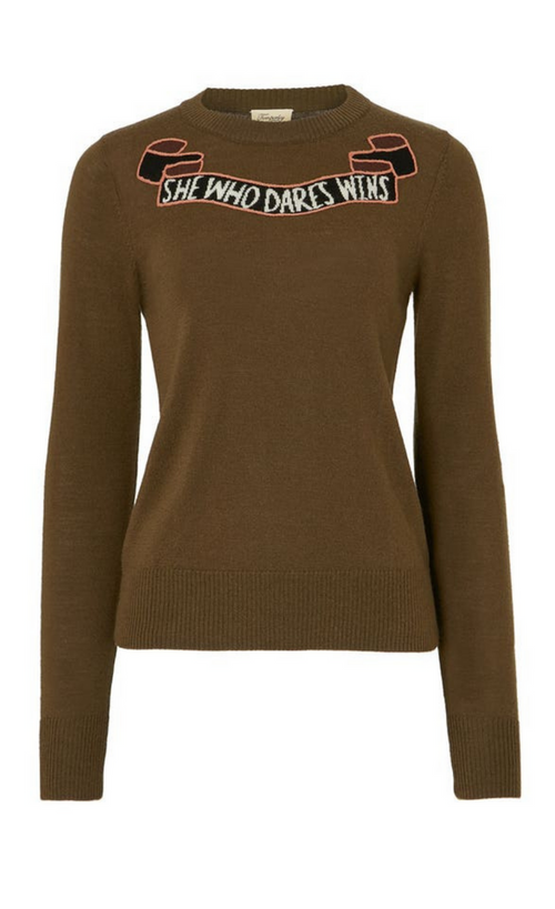 Dare Knit Jumper - Loden Green Mix
