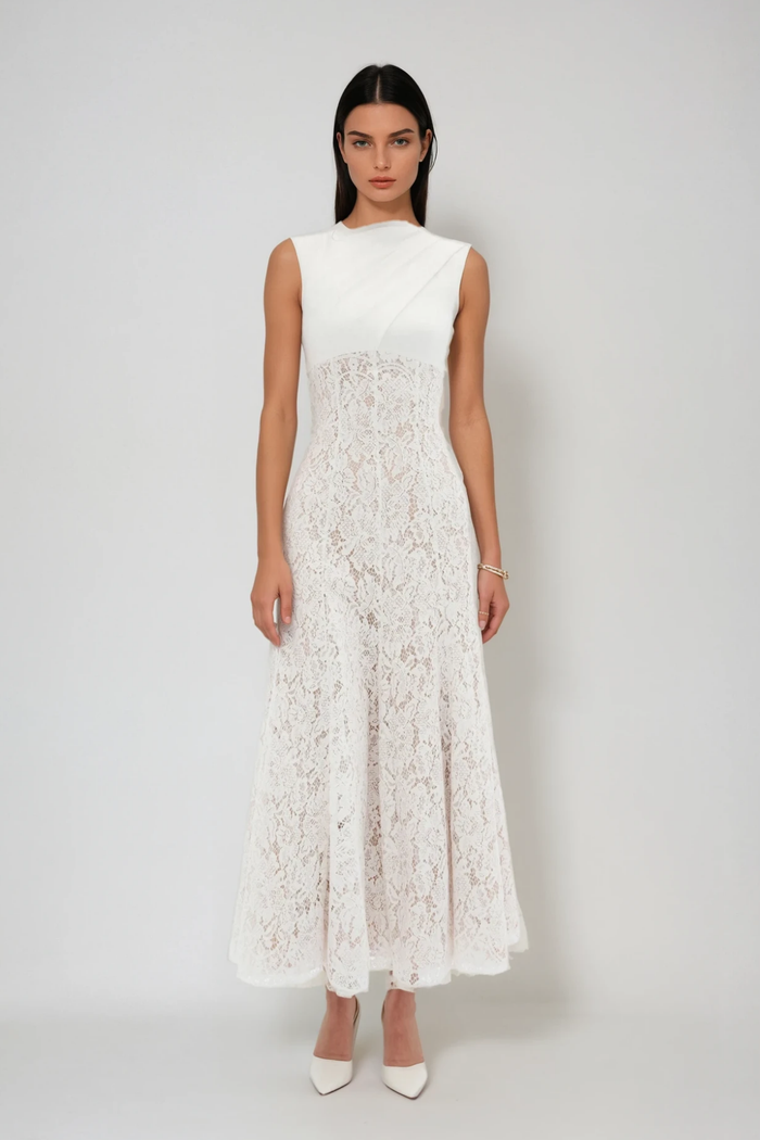 Daryna Sleeveless Lace Maxi Dress