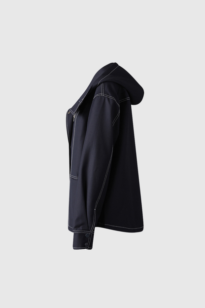 Daud Hooded Denim Jacket