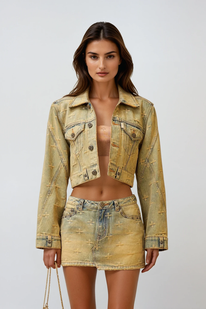 Dauid Print Hayley Denim Skirt Set
