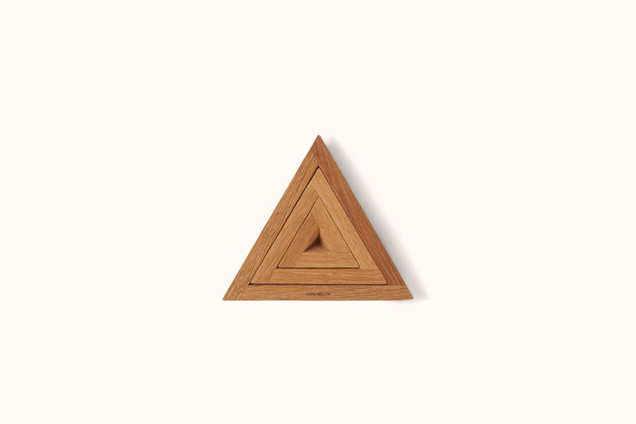 DAVID MELLOR OAK TRIPLE TRIVET SET
