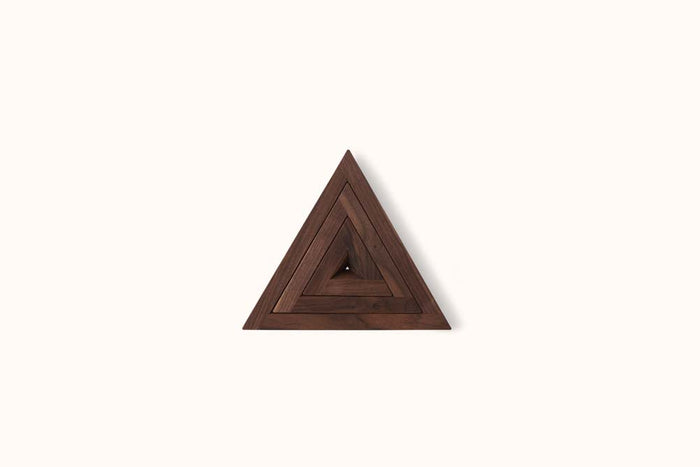 DAVID MELLOR WALNUT TRIPLE TRIVET SET