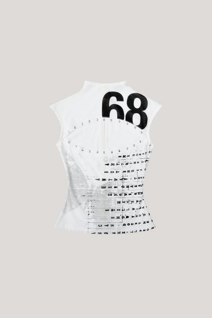 Dawn Cutout Print Bodycon Top