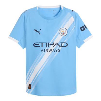 DE BRUYNE #17 Authentic Manchester City Home Soccer Jersey 2025/26 Blue