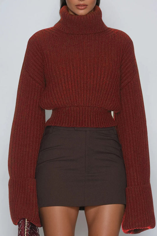 Delfim High Neck Knit Top
