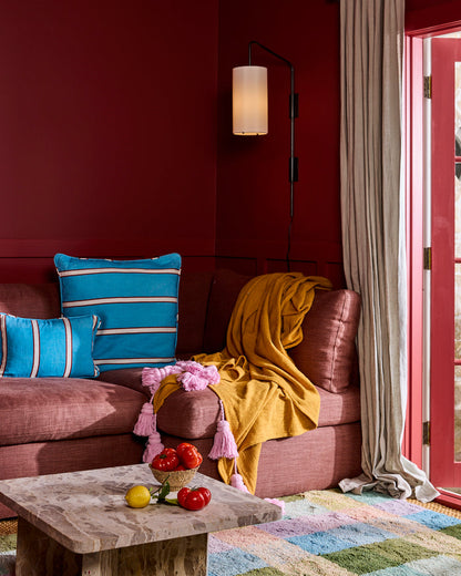 Dijon Rose Tassel Throw