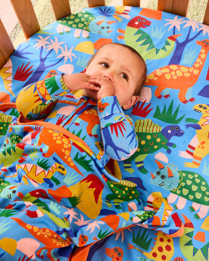 Dinosaur Roar Organic Cotton Baby Fitted Sheet