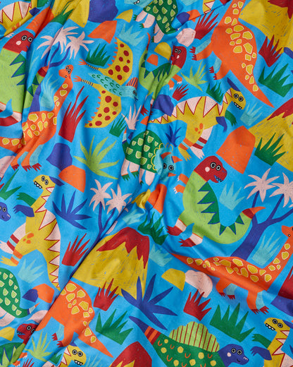 Dinosaur Roar Organic Cotton Fitted Sheet