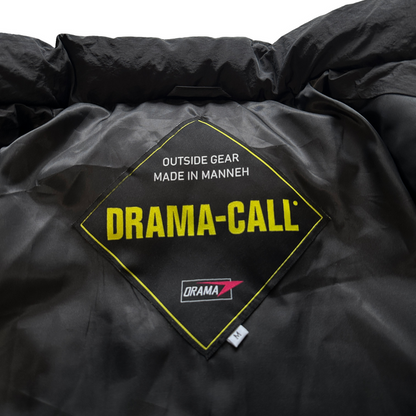 Drama Call Detachable Puffer Black