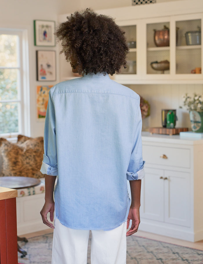 EILEEN RUFFLE Classic Blue Wash, Famous Denim