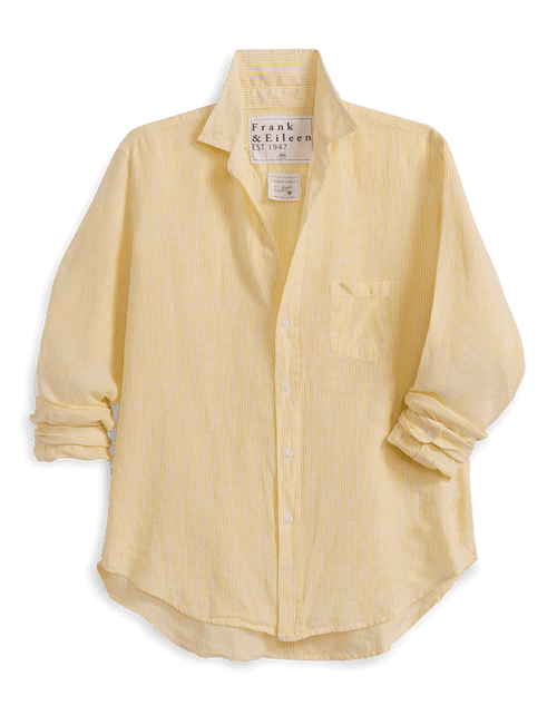EILEEN Yellow Stripe, Italian Classic Linen