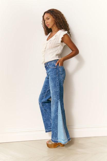 Elizabelle Pointelle Knit Top