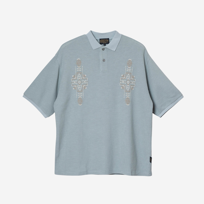 EMB POLO SHIRT - SLATE BLUE