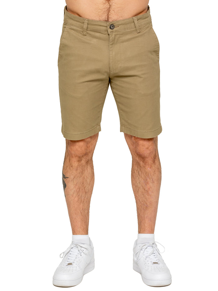 Enzo | Mens Stretch Chino Shorts
