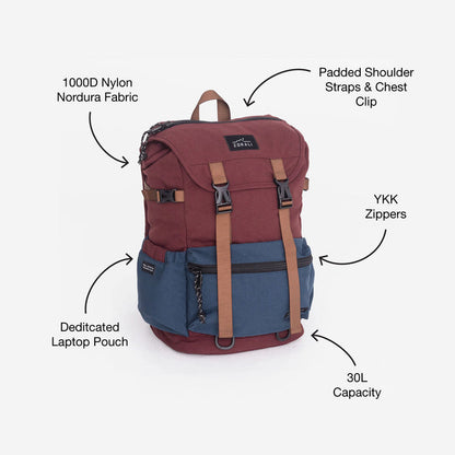 Escapade™ Backpack Burgundy
