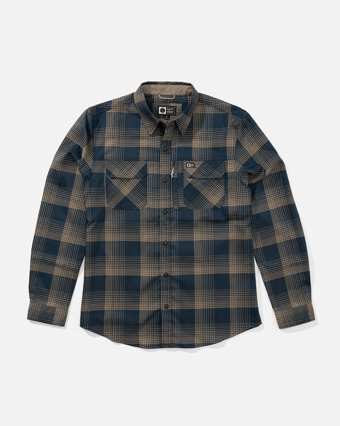 Fathom Ls Tech Flannel - Midnight Navy