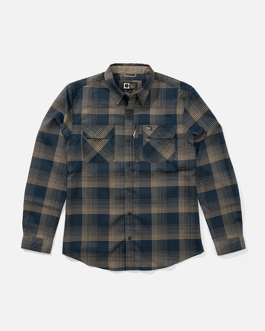 Fathom Ls Tech Flannel - Midnight Navy