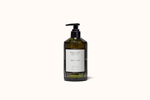 FLAMINGO ESTATE HEIRLOOM TOMATO HAND SOAP IN GLASS BOTTLE