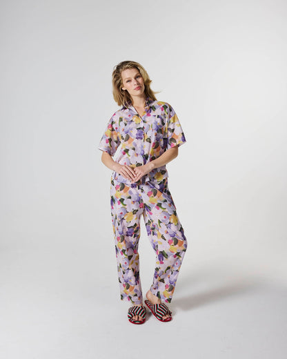 Flourish Adult Organic Cotton Short Sleeve Shirt & Pant Pyjama Set