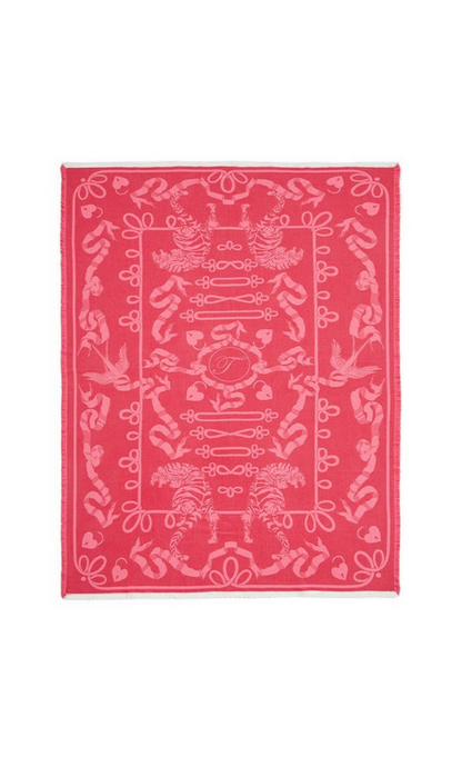 Fortune Blanket Scarf - Raspberry