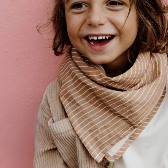 Foulard | Gaze rayures fines