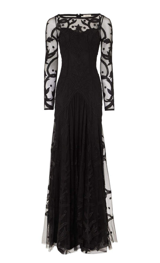 Francine Tattoo Dress - Black