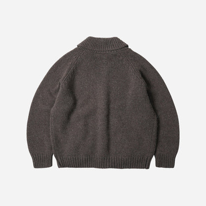 Frizmworks Heavy Cowichan Zip Up Cardigan - Sephia