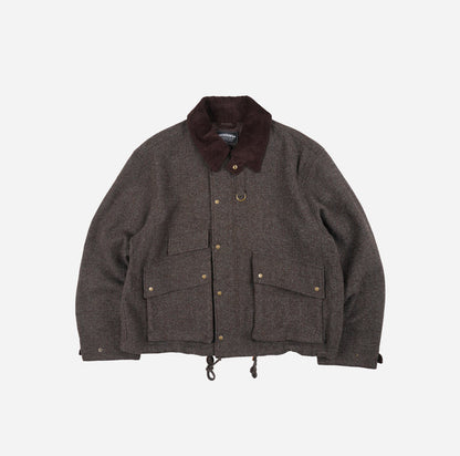 Frizmworks Herringbone Wool Hunting Jacket - Pine Brown