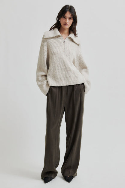 Gerda Knit Zip Collar