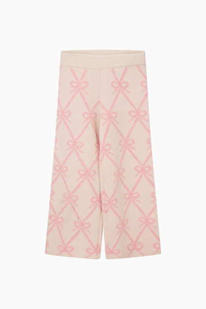 Girls Kisa Knit Bow Pants