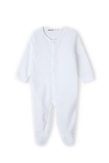 Baby Sleepsuits 3-Pack Long Sleeve White - 2