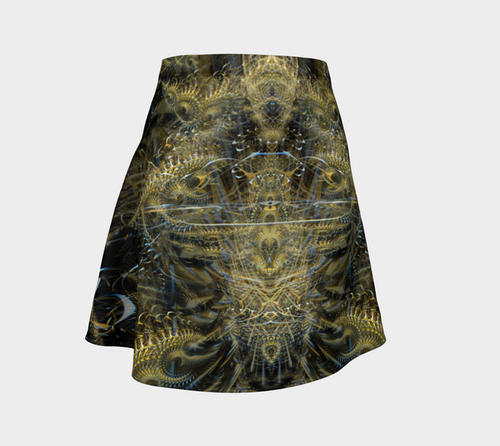 Give it a Whirl High Waist Flare Skirt
