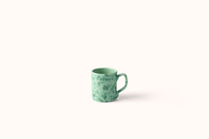 GREEN ON GREEN SPLATTERWARE DINNERWARE