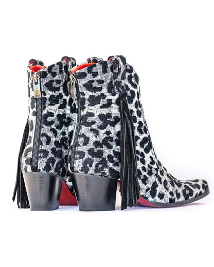 Grey Leopard with Fringe