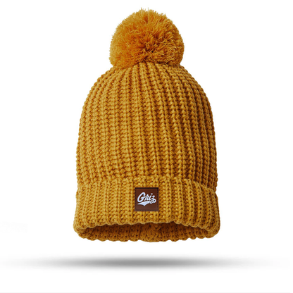 Griz Patch Pom Beanie