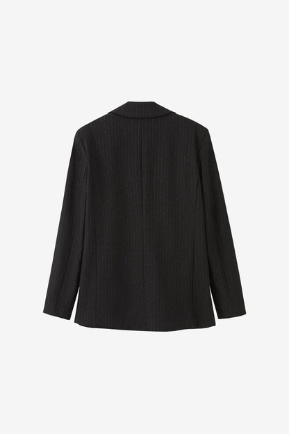 Hamida Cotton Stone Notched Jacket