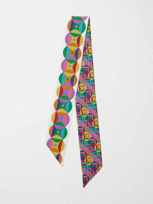 Hand-Stitched Silk Scarfette