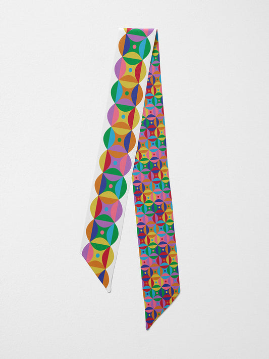 Hand-Stitched Silk Scarfette