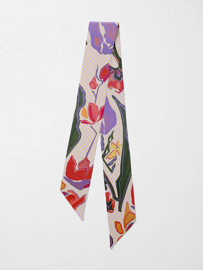 Hand-Stitched Silk Scarfette