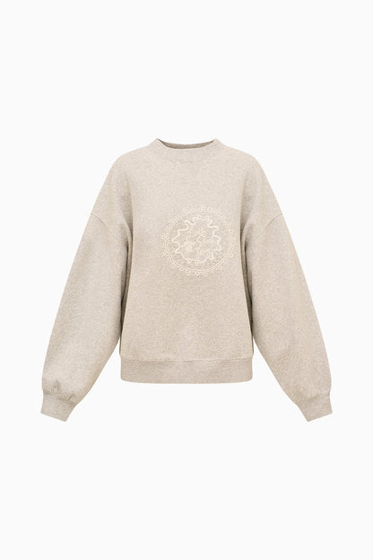Havenleigh Lace Logo Crewneck Sweatshirt