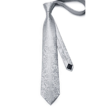 Paisley Tie Handkerchief Cufflinks - B1-GREY